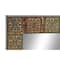 36" Multi Colored Metal Traditional Console Mirror